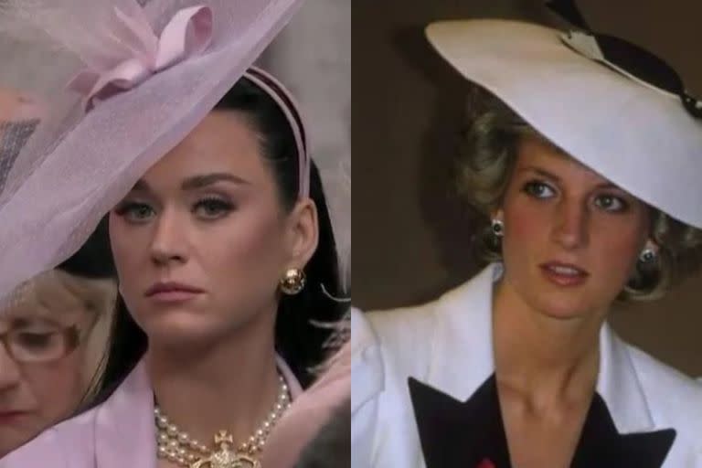 Katy Perry le habría rendido homenaje con su look a Diana Spencer (Captura video / Foto archivo)