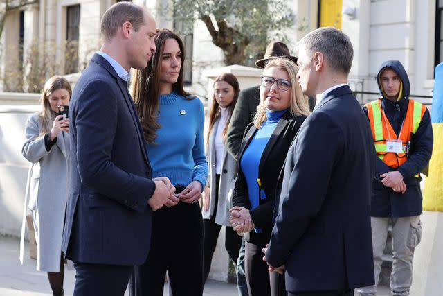 Neil Mockford/GC Images Kate Middleton and Prince William visit the visit the Ukrainian Cultural Centre in London in March 2022