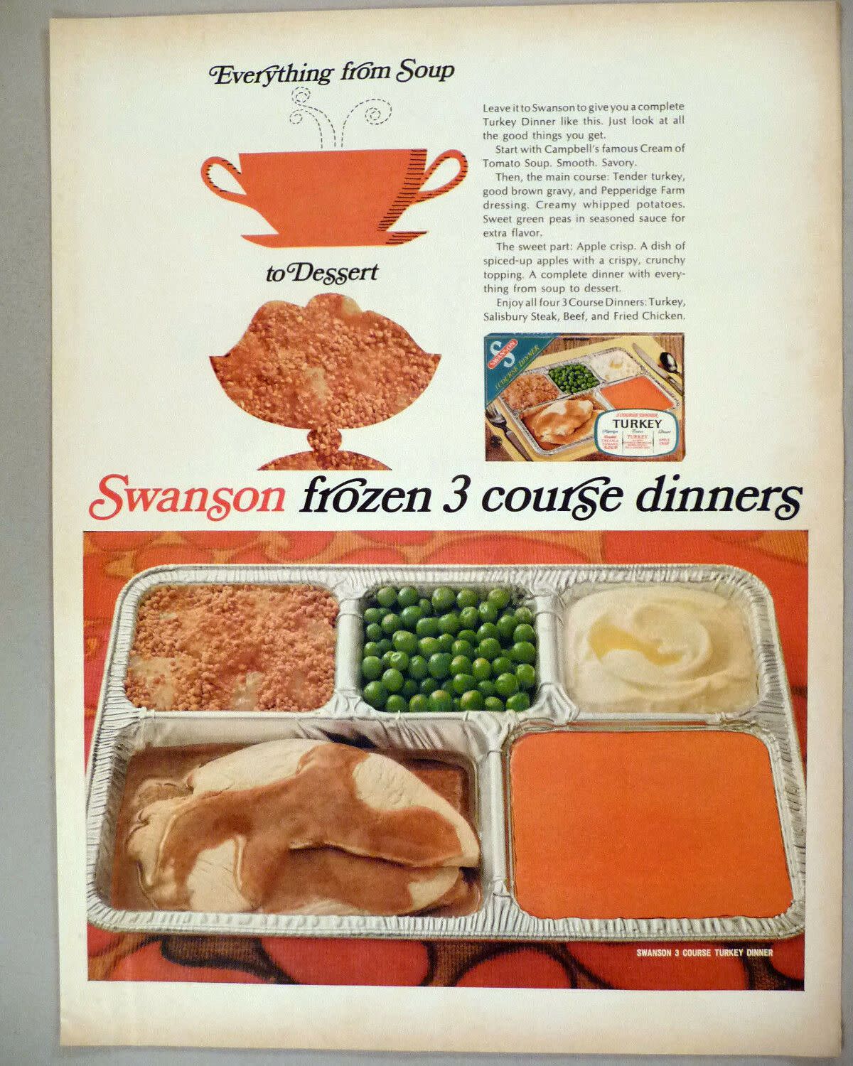 Swanson's Turkey TV Dinner ad