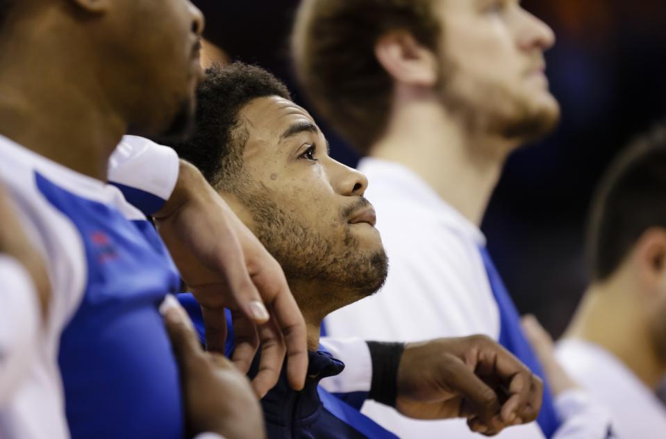 Creighton's Maurice Watson Jr. is out for the season with an ACL injury. (AP Photo/Nati Harnik)