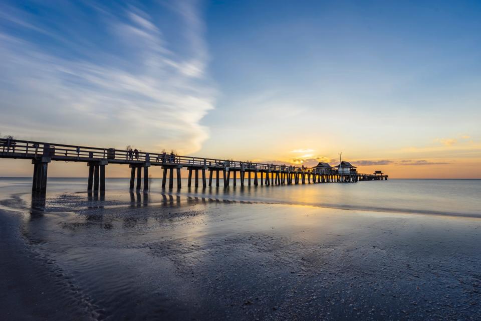 The white sand beaches of Naples are world-renowned for their beauty.