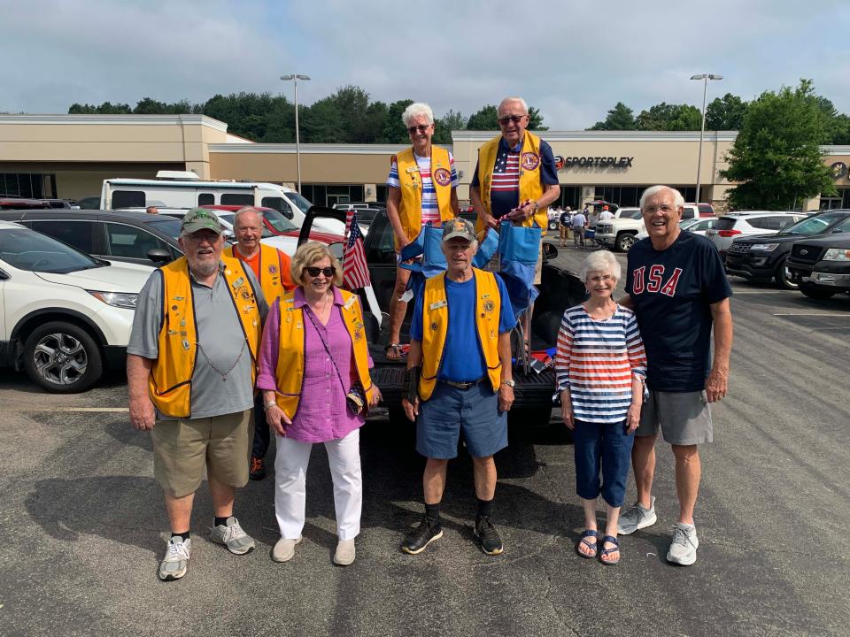 Farragut Lions get ready to step off at the Fourth of July Parade in Farragut, 2023.
