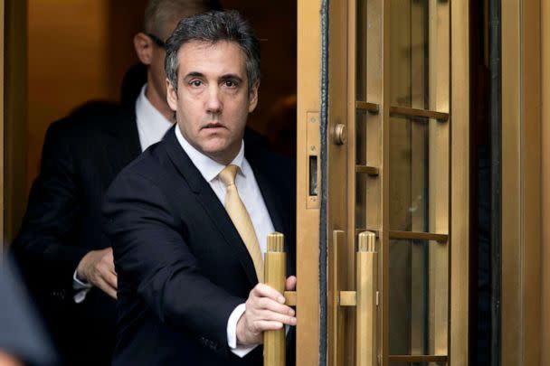 PHOTO: Michael Cohen leaves federal court in New York, Aug. 21, 2018. (Mary Altaffer/AP, FILE)