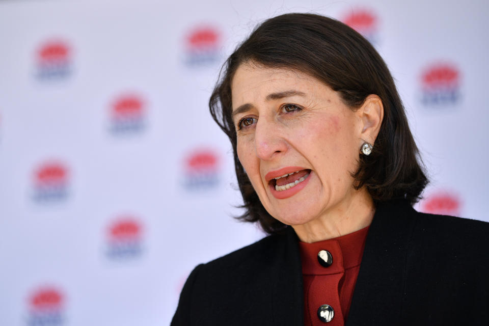 NSW Premier Gladys Berejiklian during Covid presser.