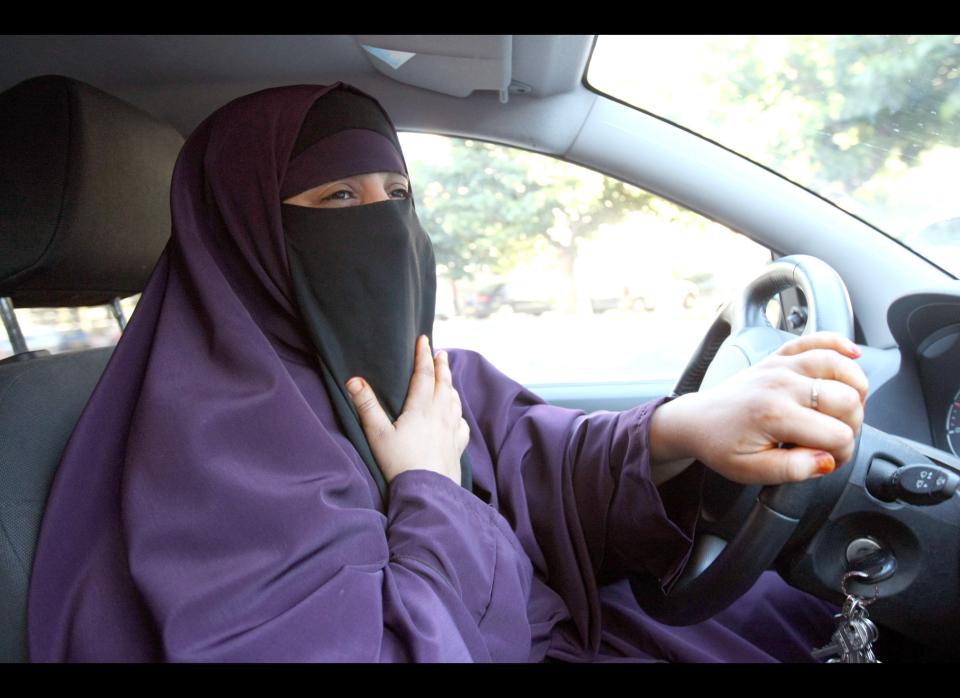 Often mistaken for a burqa, the niqab fully covers the body, but only partially covers the face, leaving a narrow opening for the eyes.  Driving while veiled: now a misdemeanor in France.