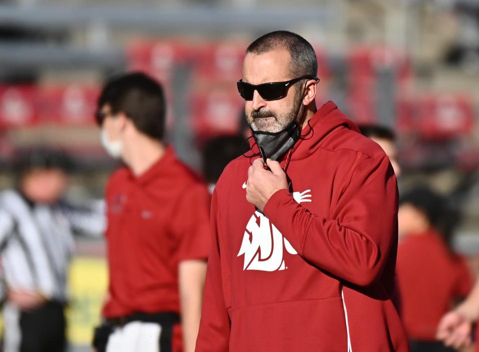 Nick Rolovich coached Washington State for 11 games over two years.