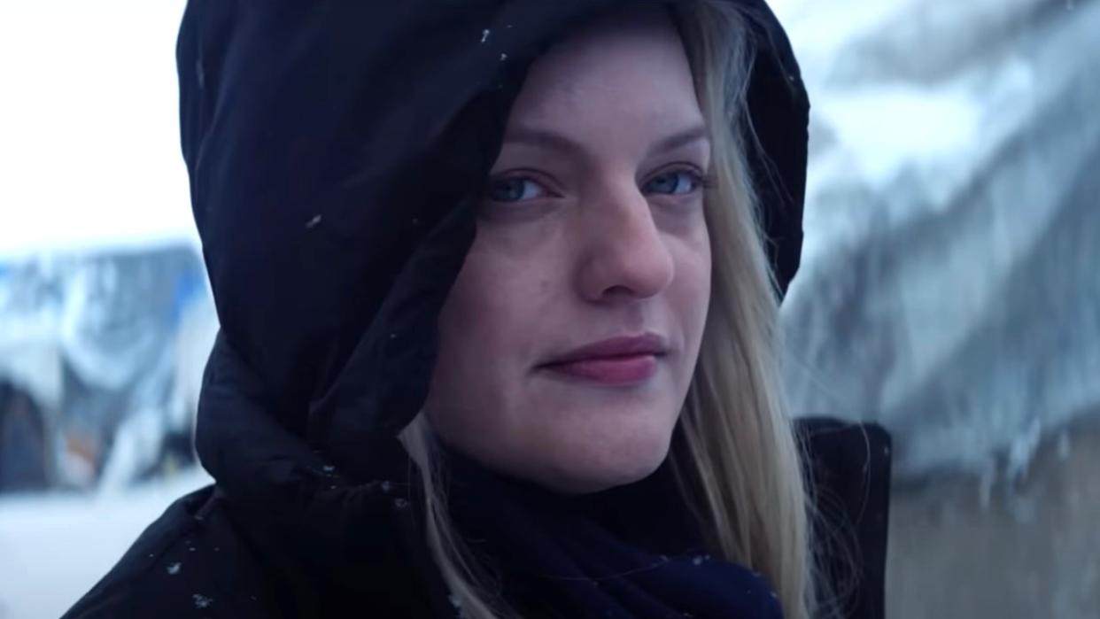  Elisabeth Moss on The Veil. 