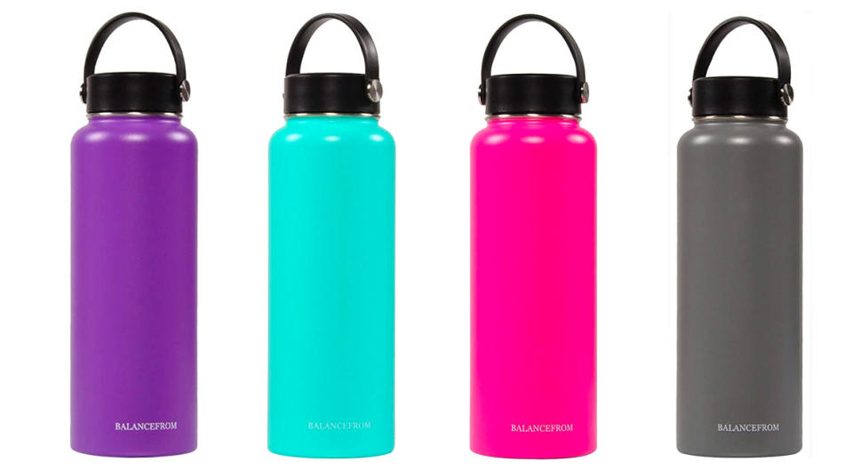 BalanceFrom Double-Wall Vacuum Insulated Stainless Steel Water Bottle (Photo: Amazon)