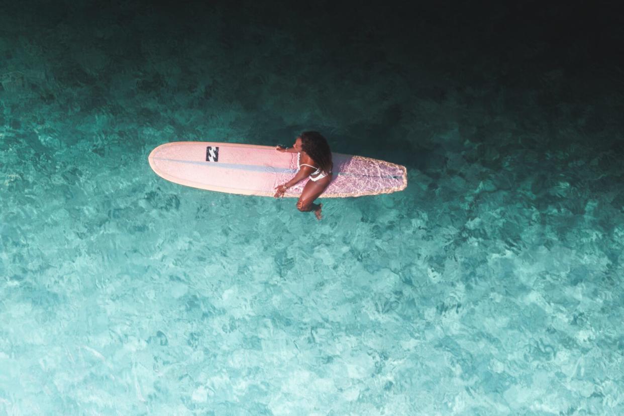 Black women surfing