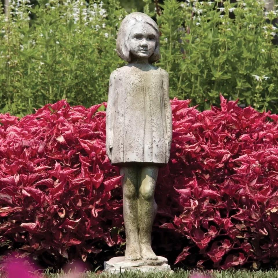 If you do decide to buy this <a rel="nofollow noopener" href="https://www.wayfair.com/outdoor/pdp/orlandistatuary-children-starlette-outdoor-statue-osz1215.html" target="_blank" data-ylk="slk:creepy child statue" class="link ">creepy child statue</a> for your backyard, at least put it somewhere where passersby can’t easily see it. Otherwise, you can expect at least one call a day from concerned neighbors and perhaps even the police.
