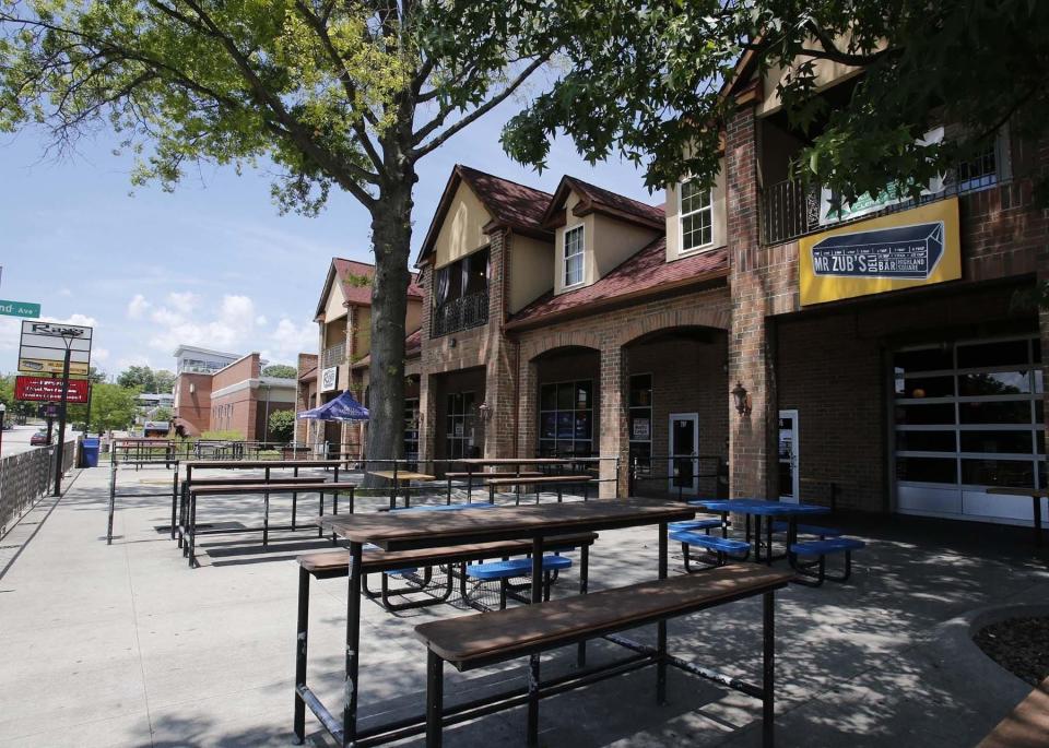 Patios at  Ray's Pub and Mr. Zub's Deli and Bar on Saturday, July 4, 2020, at Highland Square in Akron, Ohio.
(Photo: Karen Schiely/Beacon Journal)