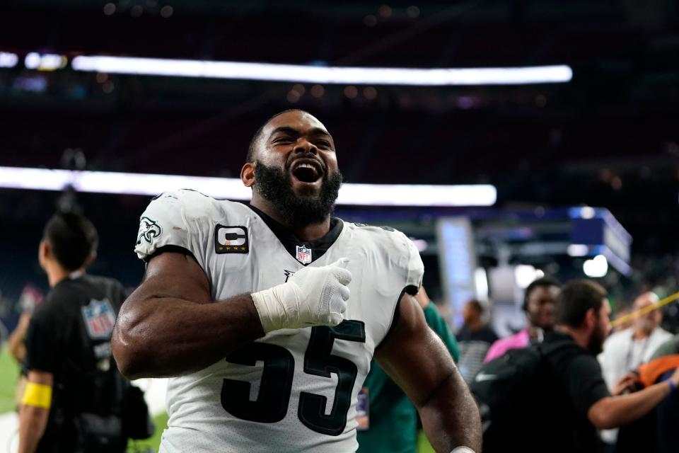 Philadelphia Eagles defensive end Brandon Graham had 11 of the team's 78 sacks this season.