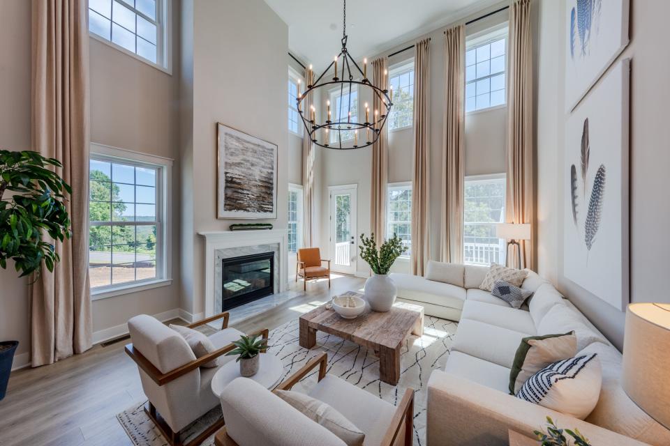 The Wheaton model at the Enclave at Hillandale, a new community of 44 luxury town homes on a historic property in Mendham Township, where prices start at $1.1 million,