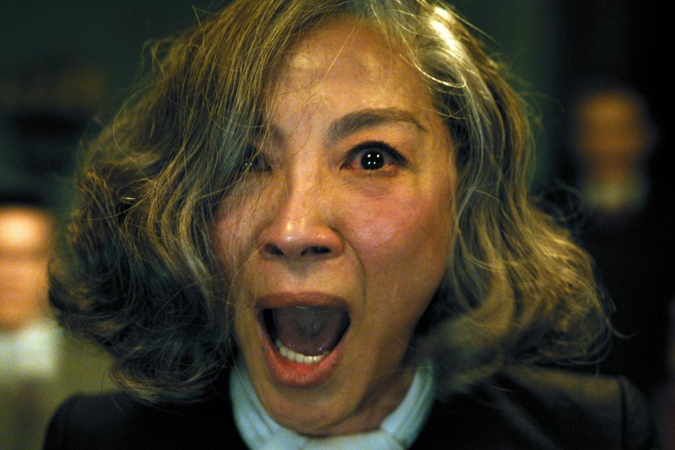 Michelle Yeoh as Mrs. Reynolds in 20th Century Studios' A HAUNTING IN VENICE