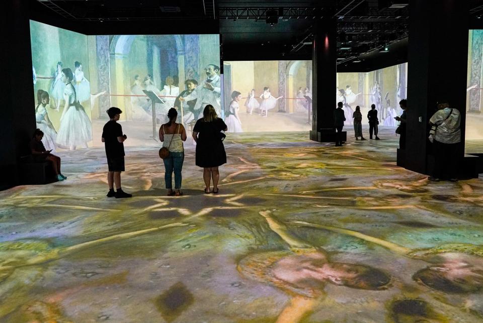 The Lume Indianapolis, Featuring Monet & Friends Alive, opens for a media preview on Thursday, June 30, 2022, at the Indianapolis Museum of Art in Indianapolis. 