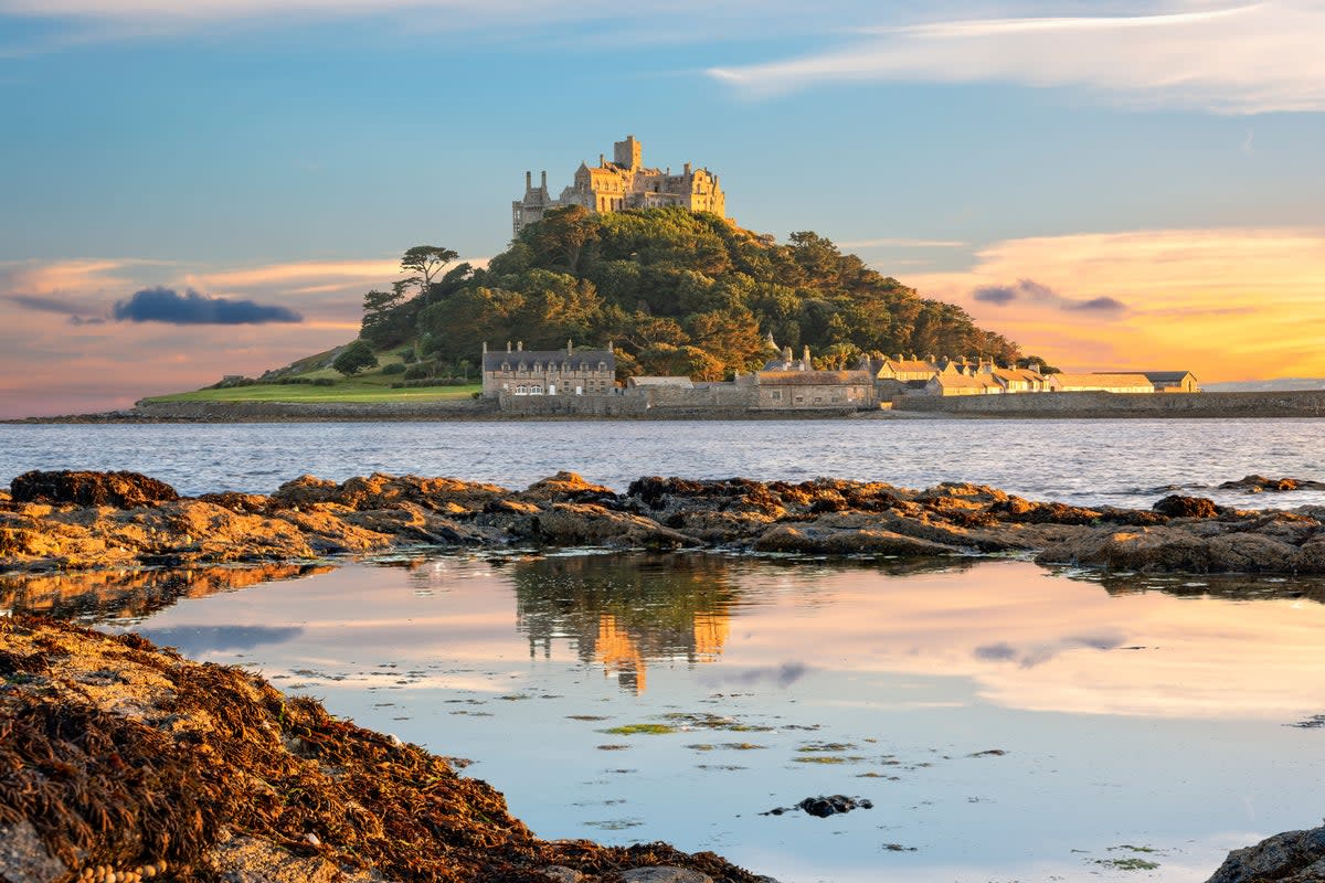 Topping the list is the tidal island of St Michael’s Mout, Cornwall (Getty Images/iStockphoto)