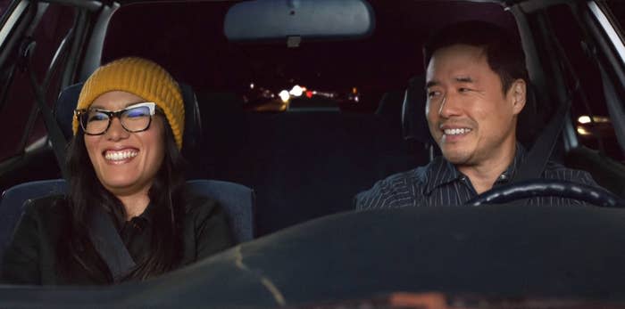 Ali Wong and Randall Park driving in a car in Always Be My Maybe