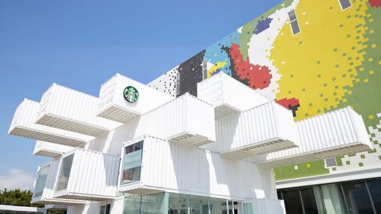 Starbucks Taiwan shipping-container store 
