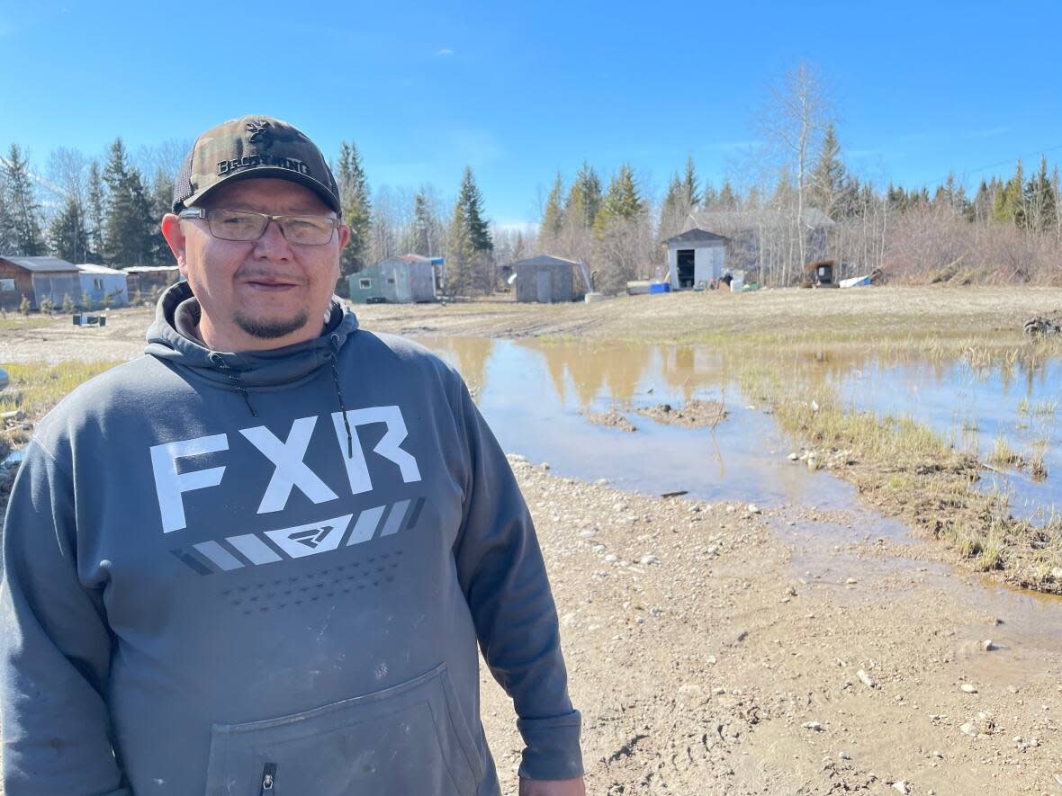 West Point First Nation Chief Kenneth Cayen said he's starting conversations abuot moving the community to higher ground to protect from future flooding. Cayen said the community was already overcrowded, so a larger space is necessary.  (Loren McGinnis/ CBC - image credit)