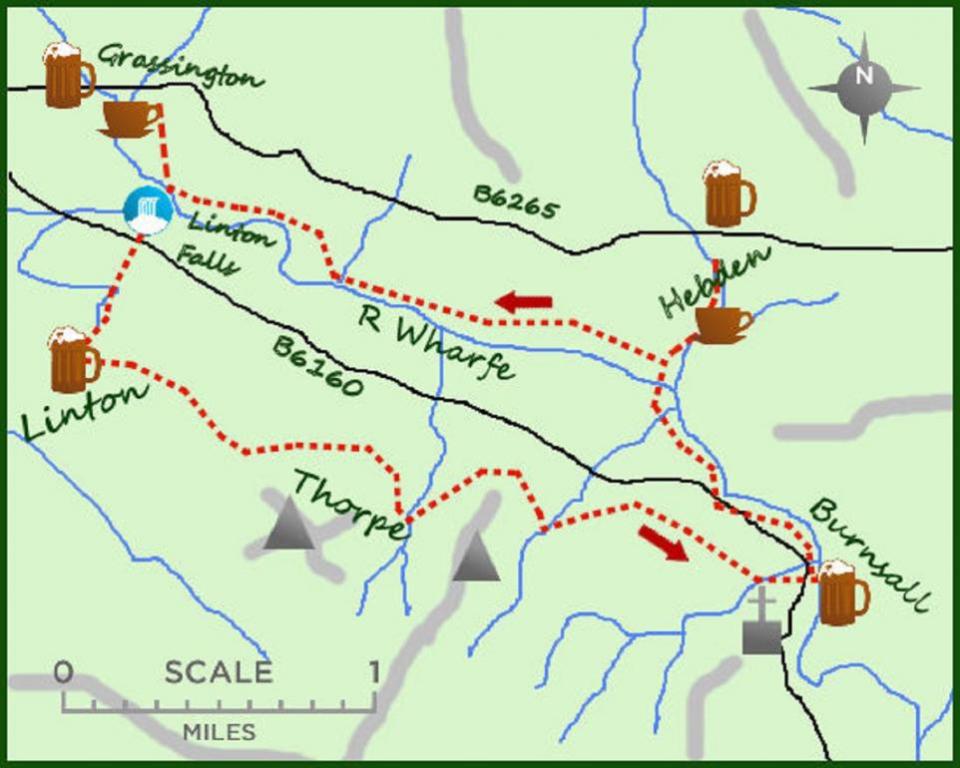 Bradford Telegraph and Argus: Villages of Wharfedale map