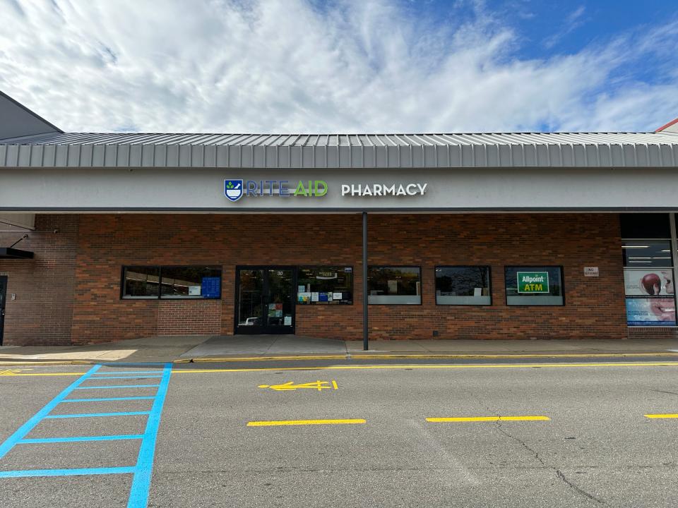 The exterior of the Moon Township Rite Aid store in the Moon Plaza. The store is set to close it's doors on Oct. 25 amid national closures for the chain.