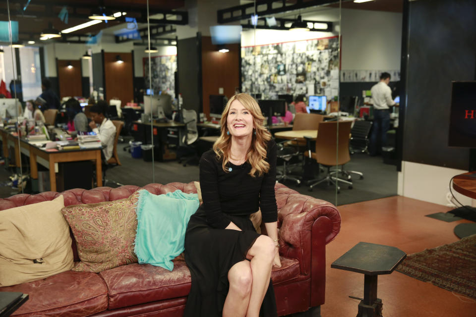 A ray of sunshine hit the HuffPost Live studio when Laura Dern dropped by on May 12, 2015.