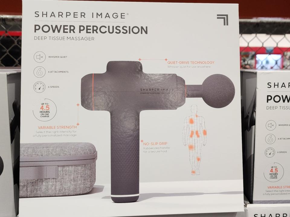 Sharper Image's deep-tissue massager is very easy to use yourself.