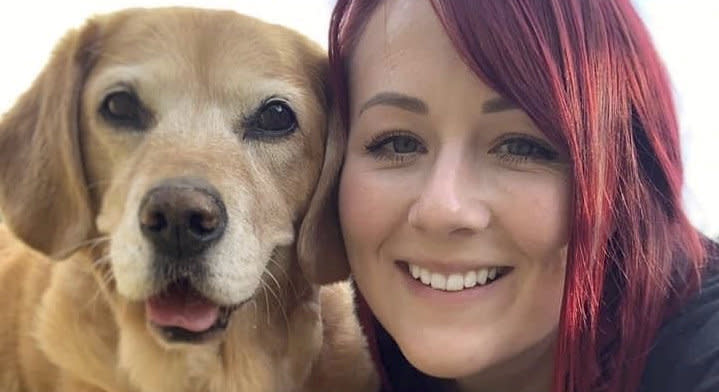 Megan Marshall is completing a bucket list for terminally-ill dog Sasha. (SWNS)