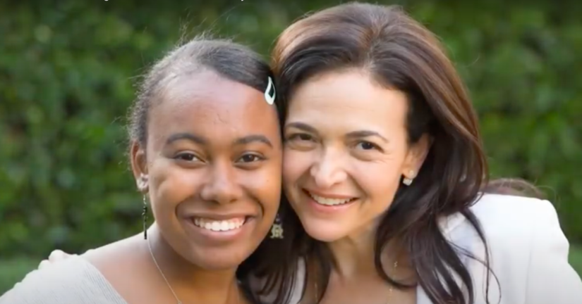 Maleah Densby and Sheryl Sandberg (YouTube/KIPP Public Schools)