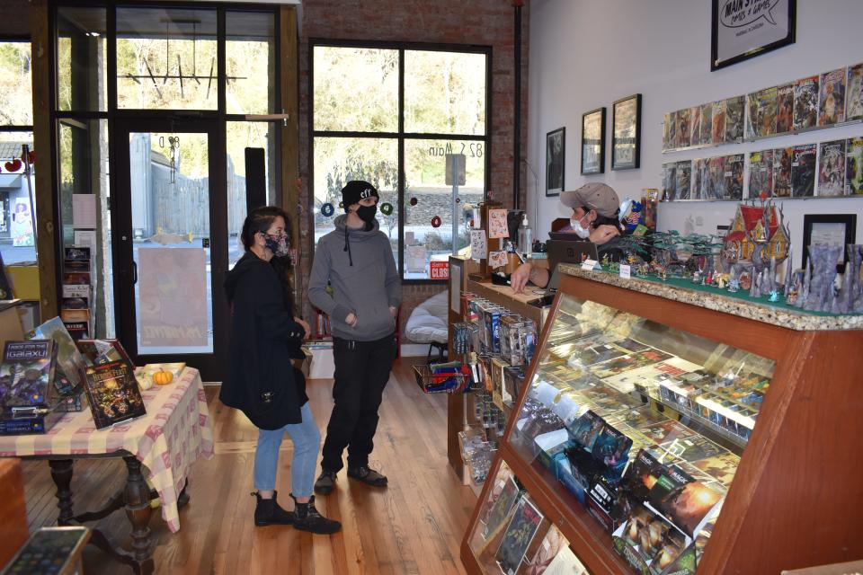 Prior to opening Main Street Games and Comics, owner Kyle Clark managed Mysterious Time Machine for five years in New York City.