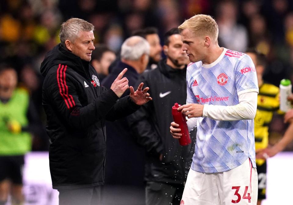 Donny van de Beek struggled for playing time under Ole Gunnar Solskjaer (John Walton/PA) (PA Wire)