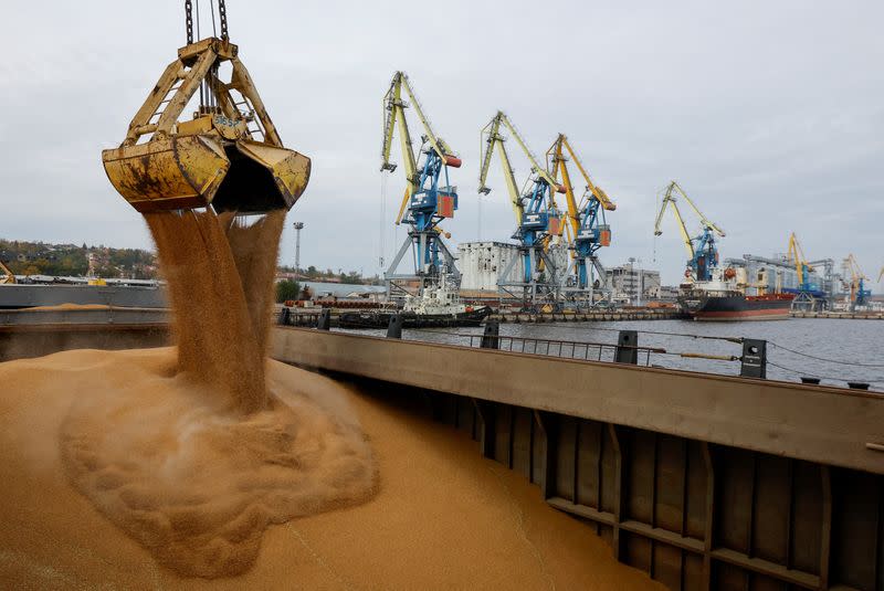 FILE PHOTO: Operations at Mariupol port amid Russia-Ukraine conflict