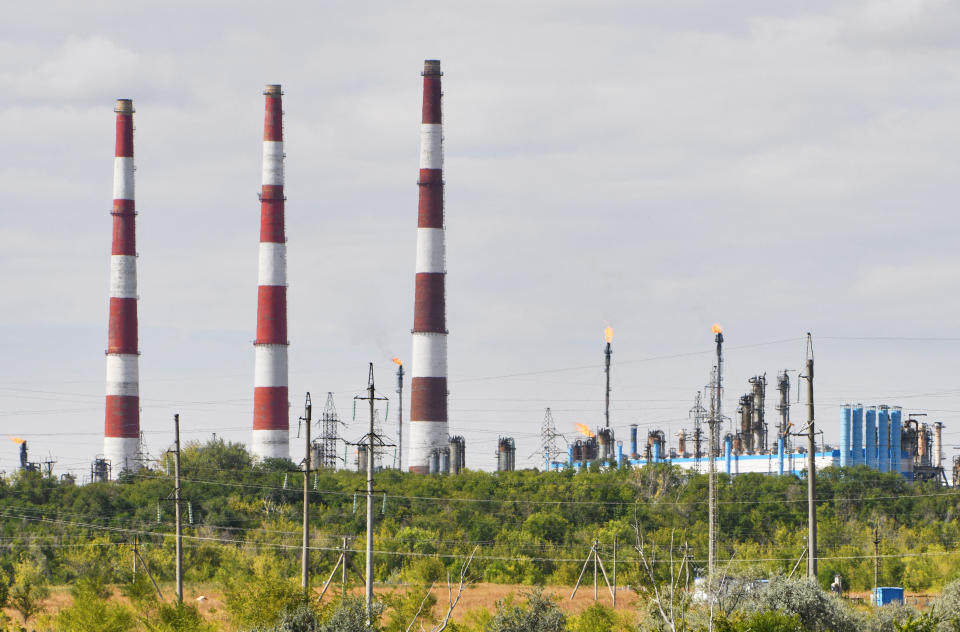 A view shows the Orenburg gas processing plant of Gazprom in the Orenburg Region, Russia Septeember 6, 2022. REUTERS/Alexander Manzyuk