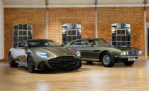 <p>Aston Martin has revealed its latest James Bond–related limited edition, the <em>On Her Majesty's Secret Service</em> DBS Superleggera, shown here with the 1969 DBS that appeared in the original film of the same name.</p>