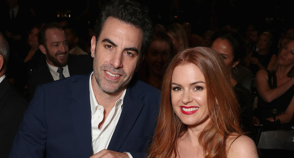 Sacha Baron Cohen and Isla Fisher