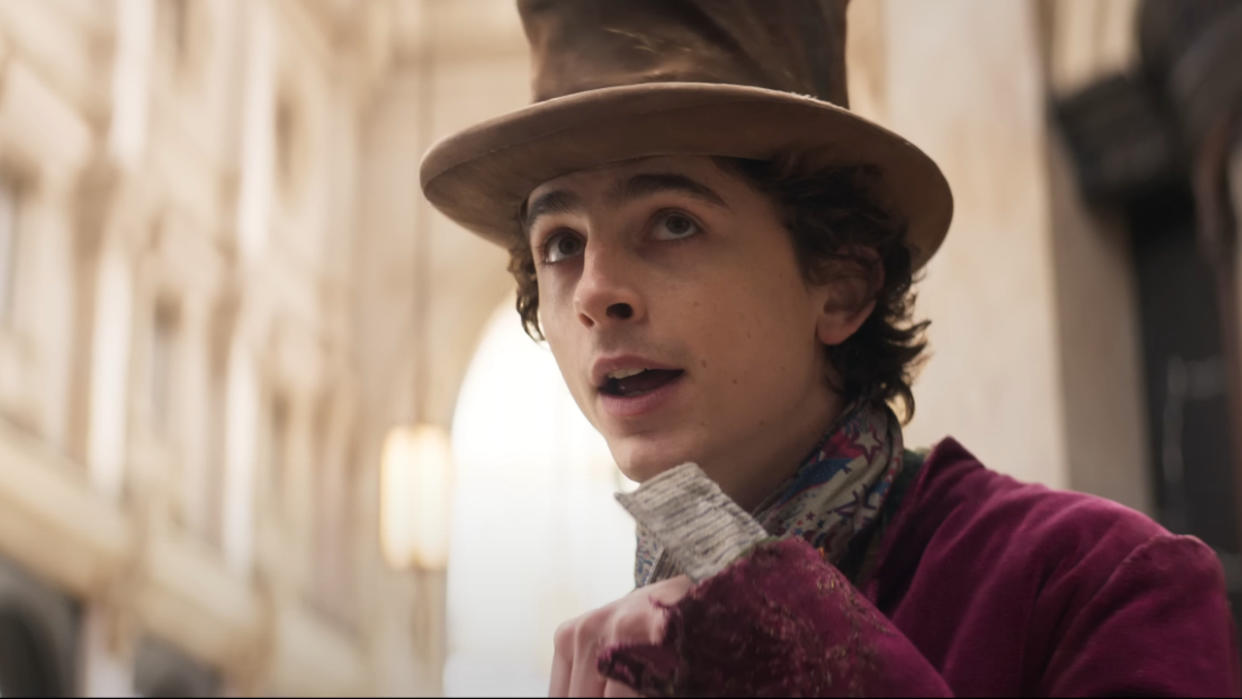  Timothee Chalamet in Wonka. 