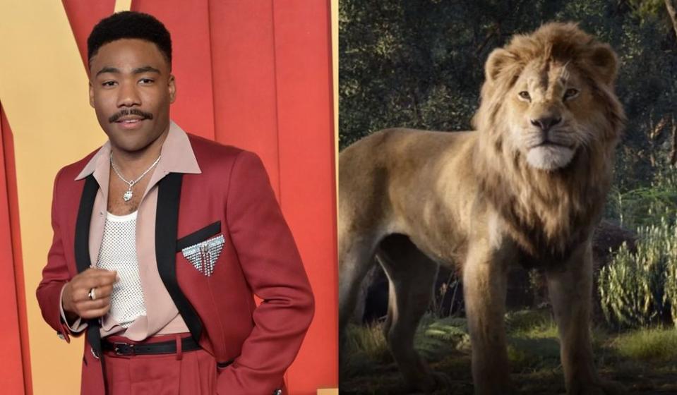 Donald Glover as Simba Shutterstock; Walt Disney Studios