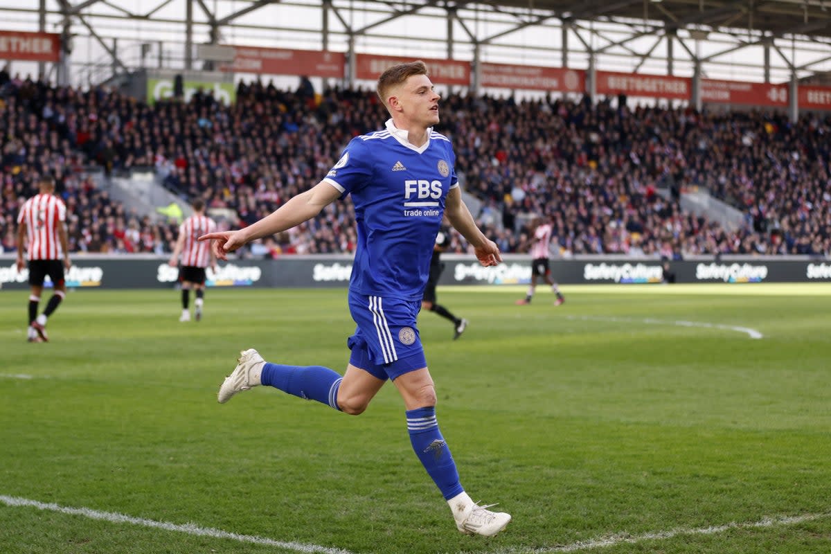 Harvey Barnes earned a point for Leicester (Steven Paston/PA) (PA Wire)