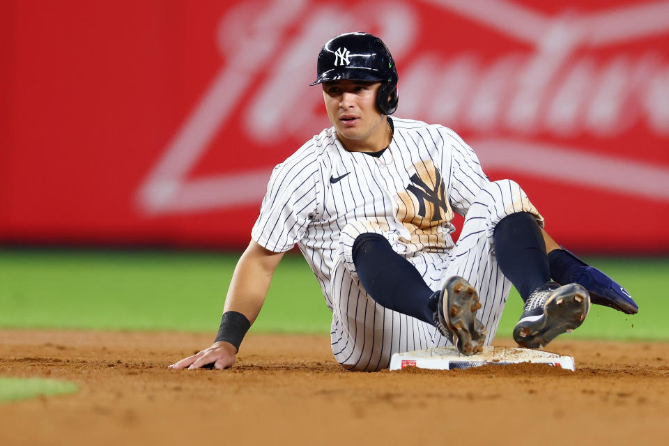 Anthony Volpe and the New York Yankees are in the middle of their worst losing streak in more than 40 years. (Photo by Mike Stobe/Getty Images)