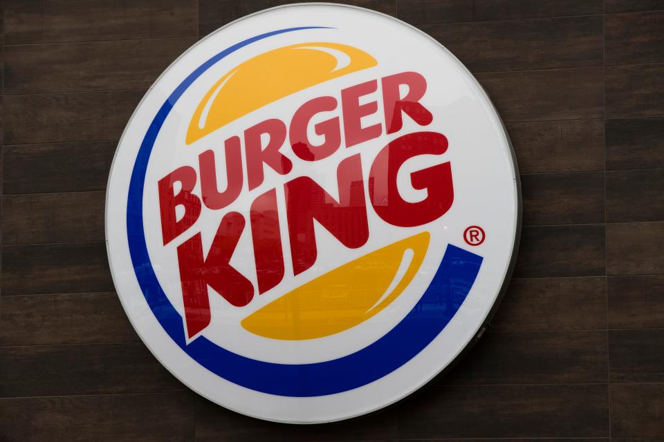 This Oct. 21, 2016, file photo shows a Burger King restaurant logo in Philadelphia.