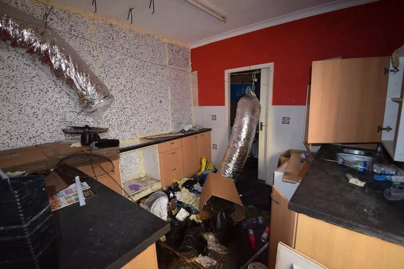 Purchase of the Isaacs Hill properties was completed following auction in November - the mess inside, as shown here, was cleared out by Christmas