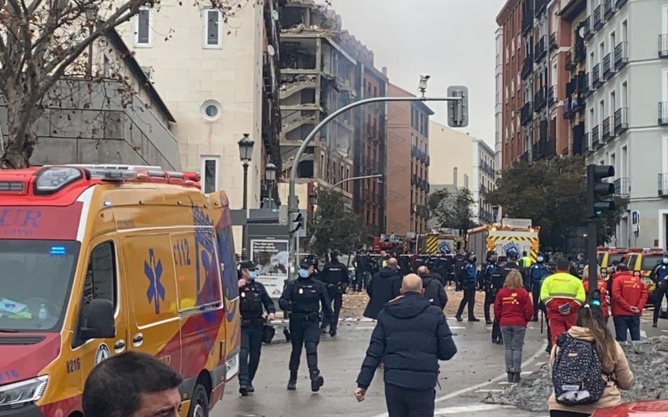 the scene of the explosion  -  Anadolu Agency