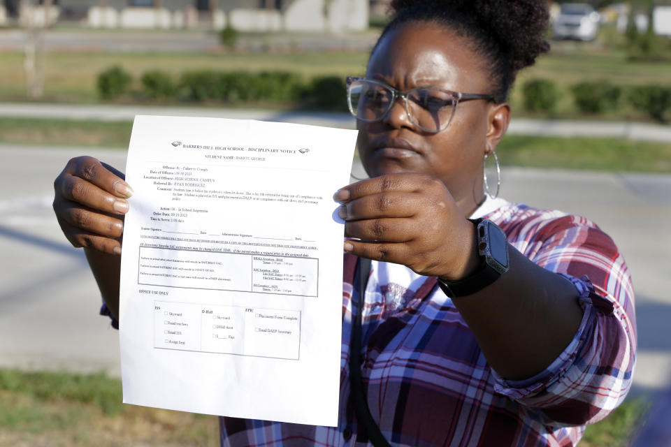 Darresha George, mother of Darryl George. / Credit: Michael Wyke / AP