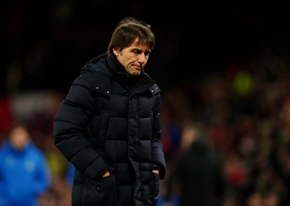 Antonio Conte reign at Spurs has been turbulent (PA Wire)