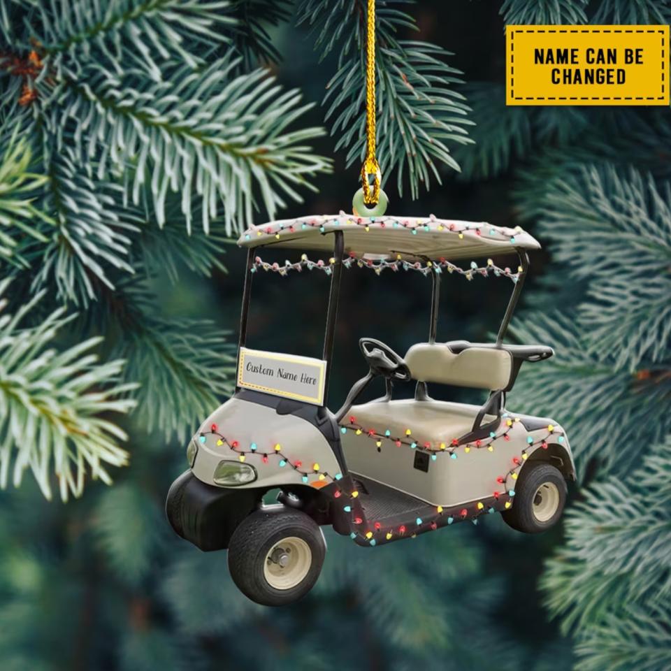 Personalized Golf Cart Ornament