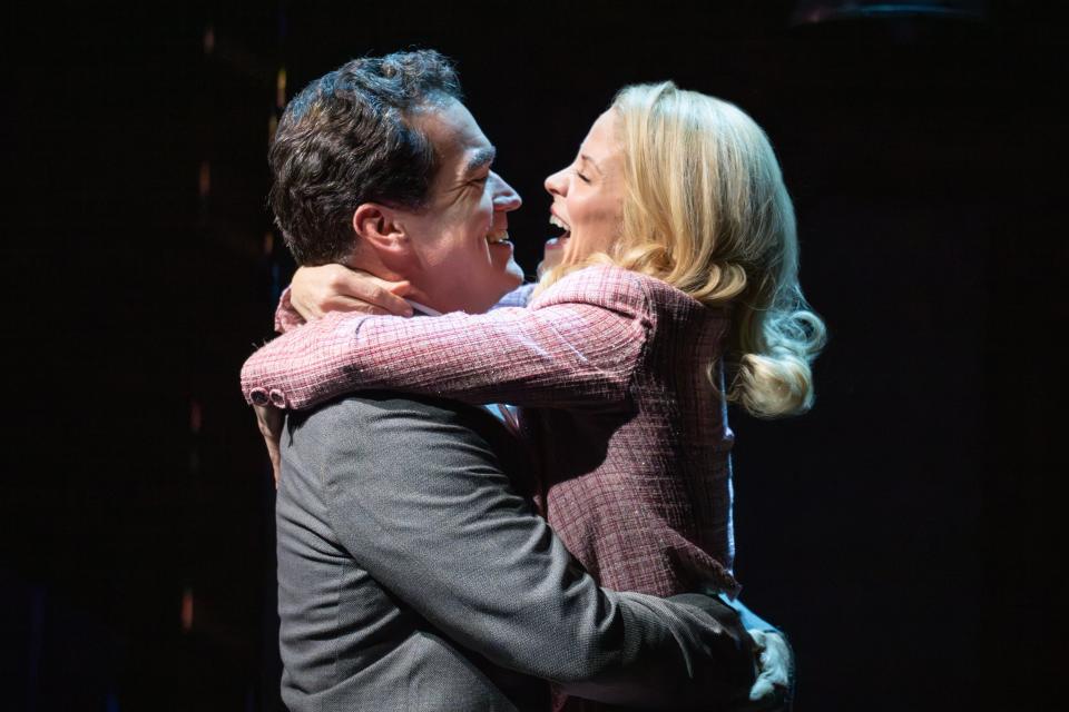Brian d'Arcy James and Kelli O'Hara in "Days of Wine and Roses" on Broadway.