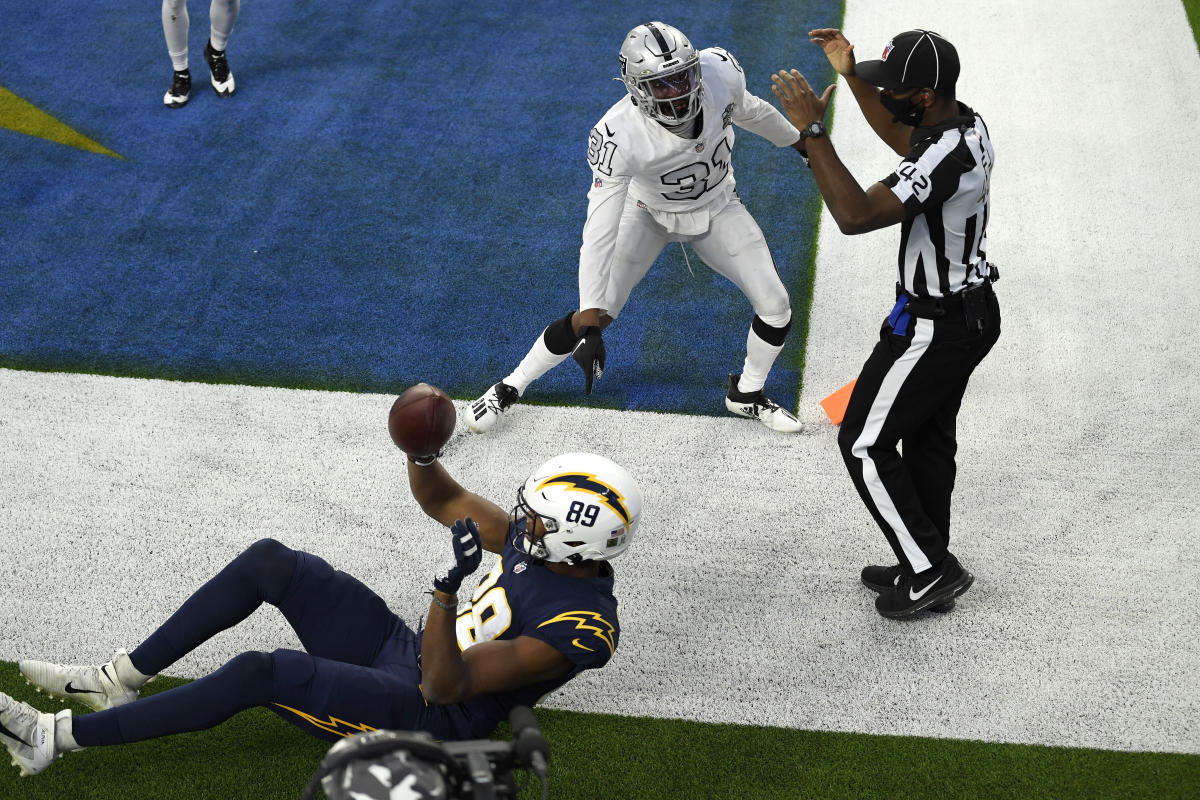 Chargers lose another heartbreaker, as Raiders win on replay