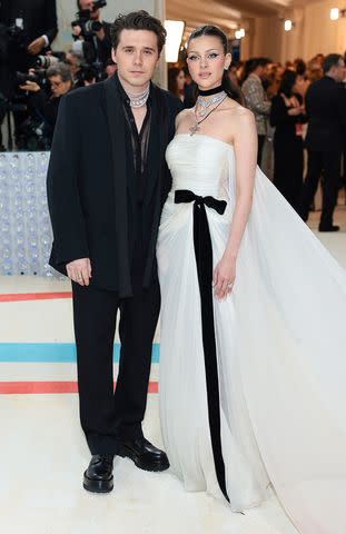 Dimitrios Kambouris/Getty Brooklyn and Nicola at the 2023 Met Gala