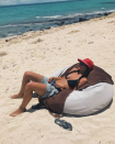 <p>'Home and Away' star Rhiannon Fish teased her fans as she posted a relaxing selfie on a tropical island in Fiji on Wednesday wearing a black bikini top and denim shorts staring out into the ocean.</p>