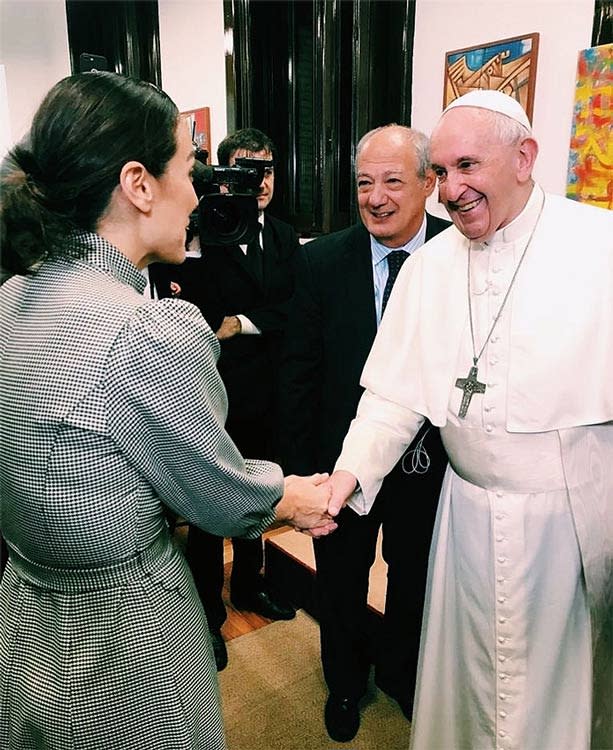 Tamara Falcó con el papa